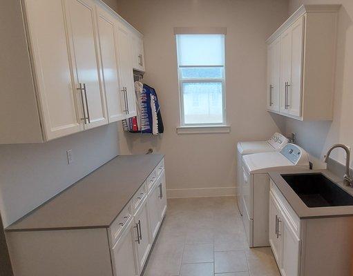 laundry room quartz work area  counter top