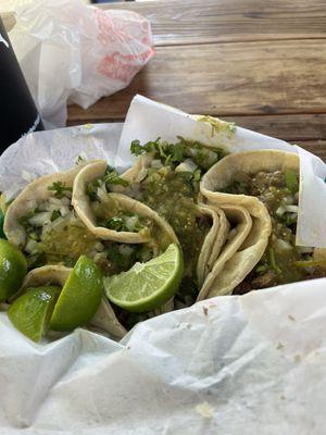 Best Cabeza Tacos in SD true story, flavorful & big portions with double tortilla for each taco.