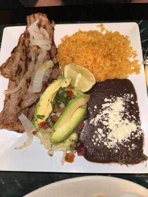 carne asada plate