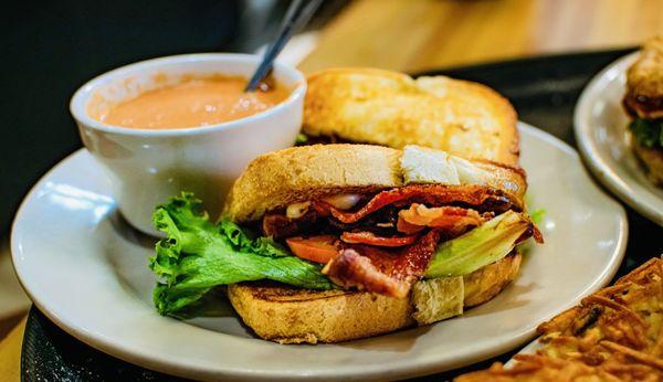 BLT with Tomato Basil Soup