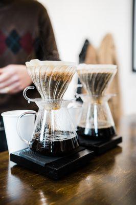 Turntable Coffee Counter