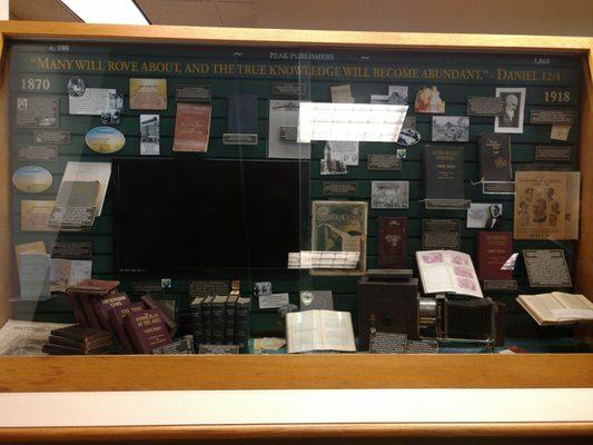 1st display case in the dining hall