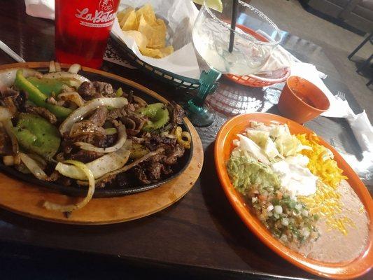 Steak fajitas