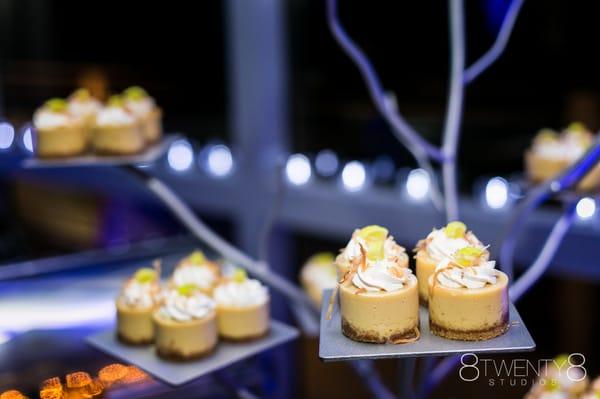 Mini key lime pies at our wedding