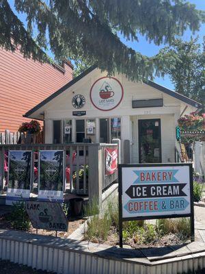 New Sweet Peaks signs for our new Ice Cream Window.