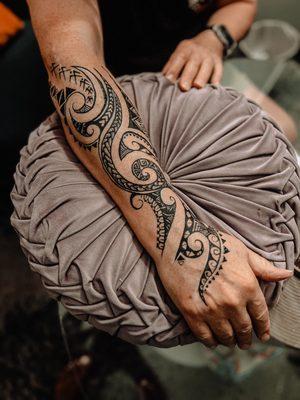 Polynesian Jagua temporary tattoo