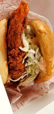 Nashville hot chicken sandwich