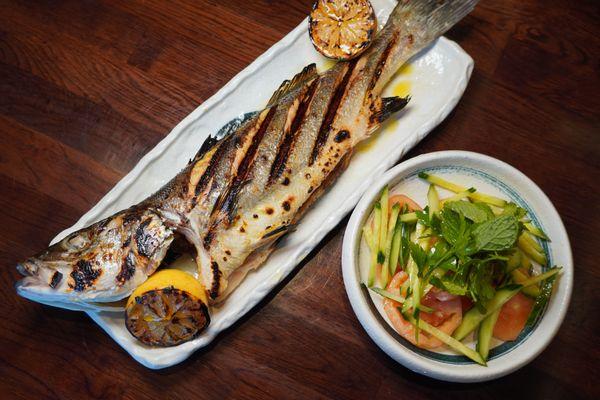 Enjoy one of our freshly Whole Grilled Branzino