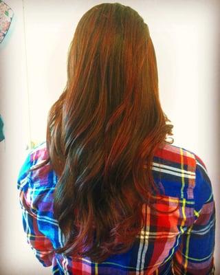 Red ombré by Jordan:) fantastic and my hair feels so healthy!!