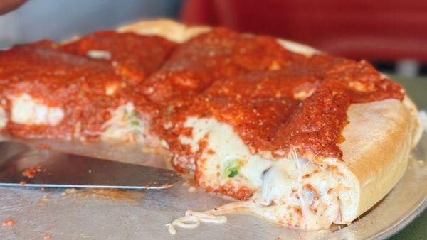 Chicago Pan Pizza with Four Toppings (14 Inch)