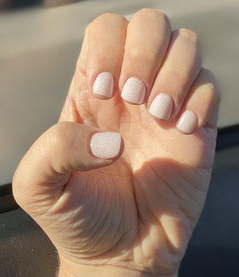 Love my dip powder nails!! They also shape so nicely