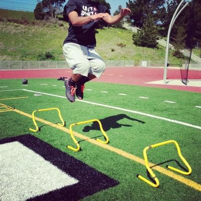 Working on improving explosiveness with the vertical jump. Follow on instagram @fastbreakfit