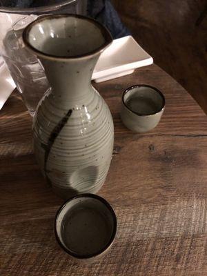 House sake served cold, small carafe