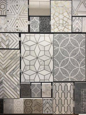 Natural Stone Water Jet Mosaics.