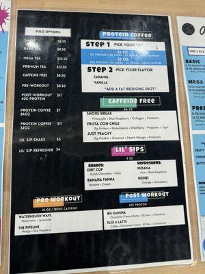 Menu as of 2/3/24