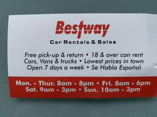 Bestway Rent-A-Car