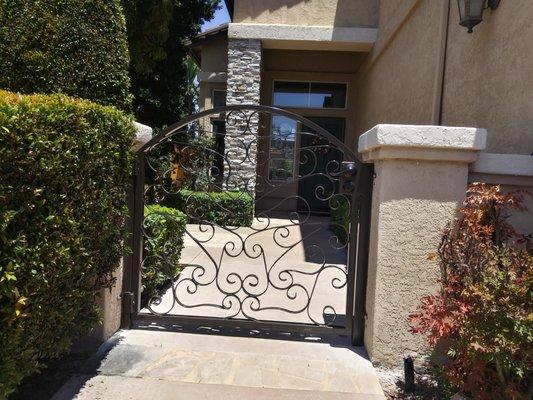 Iron entry gate for one of our customers in Eastlake, CA