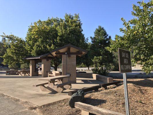 Tables and shade