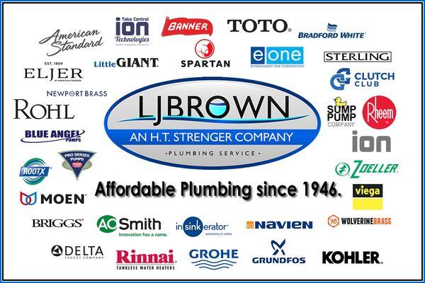 We Support and Service the Best Names in the Plumbing Industry !