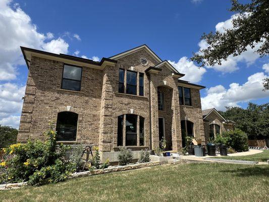 New windows and gutters.