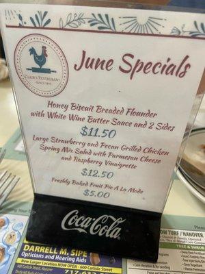 June Specials