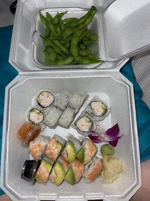 Edamame* Tiger Roll* California Roll*