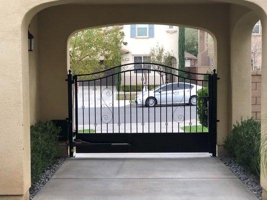 Custom Iron Swinging Gate