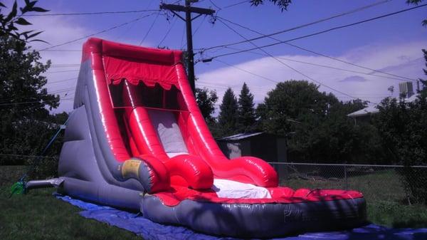 15' Tall Volcano Water Slide and Pool