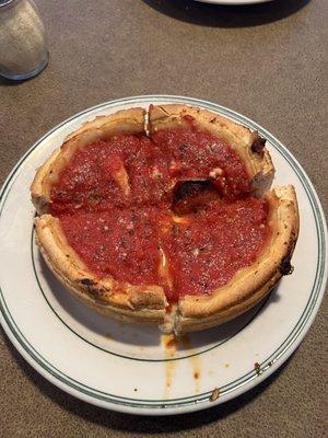 Personal Chicago style pizza.