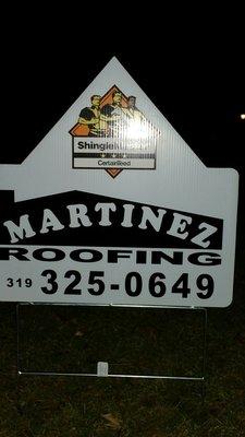 Martinez Roofing 319-325-0649 Ask for Juan- 2 generations family owned and run business!