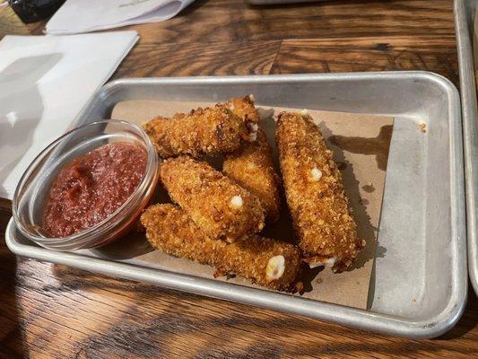 Mozzarella Sticks are like a full meal.