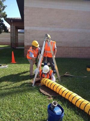 Safety is key when entering confined spaces