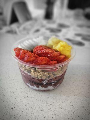 Strawberry Banana Pineapple Acai bowl