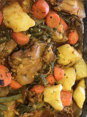 It's our pollo guisado in English it's chicken stew very tasty