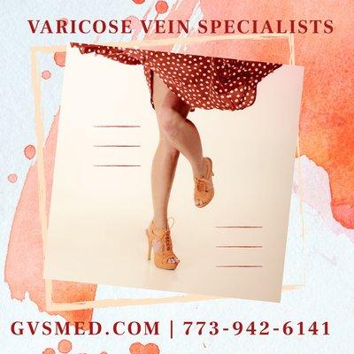 Varicose Vein and Spider Vein Specialists
 
 Make an appointment today
 
 773-942-6141
 OR
 https://hi.switchy.io/2APO