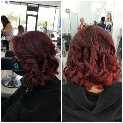 #Salon4316team#Red red violet#HairbyCharlie