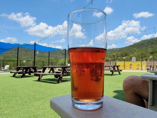 Beautiful day and a beautiful pint.