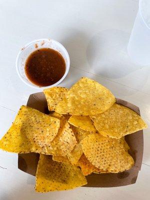 complimentary chips and salsa