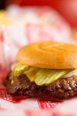 Burger with Onion and Pickles