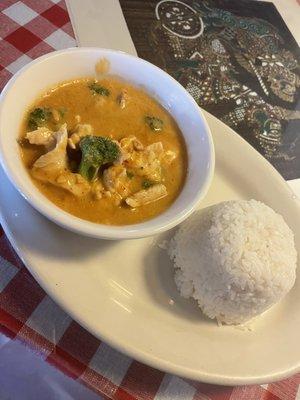 Panay curry chicken broccoli instead of bell peppers