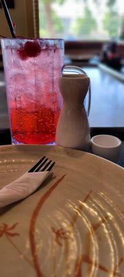 Shirley Temple and small Hot Sake