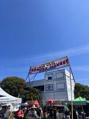 Mar Vista Farmer's Market sign!