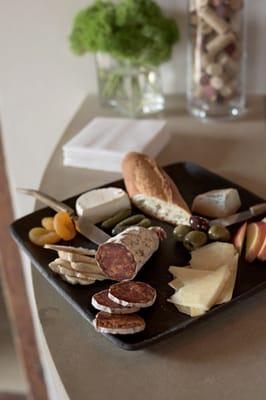 Cheese and charcuterie trays