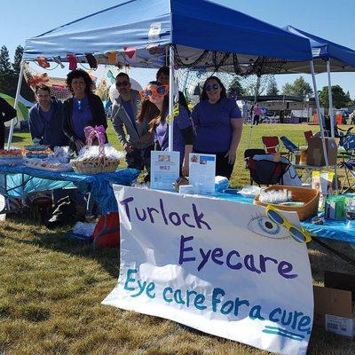 Turlock Eyecare booth at Relay for Life