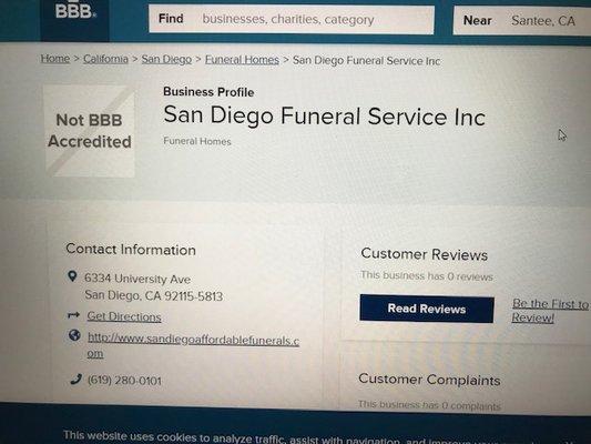 They are deceitful. One of many lies I've been told from SDFS. Their interest is in your MONEY not the deceased.