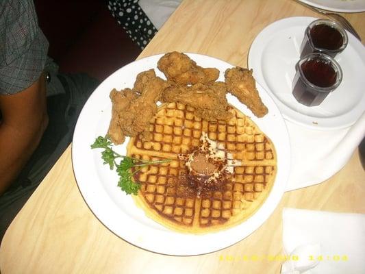 chicken and waffles