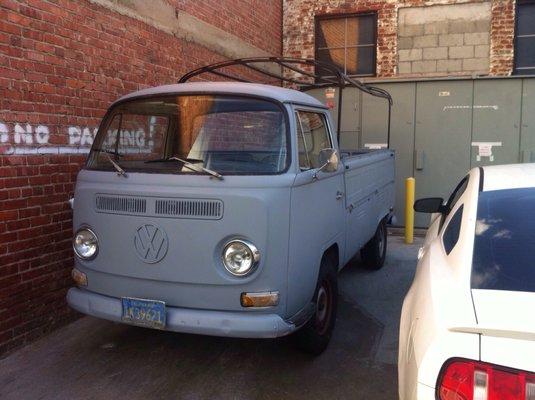 71 VW Transporter. My bus wouldn't be running if it wasn't for Jose and his amazing crew of mechanics.