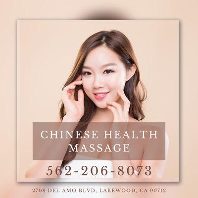 Chinese Health Massage
 2708 Del Amo Blvd, Lakewood, CA 90712
 Call us at 562-206-8073