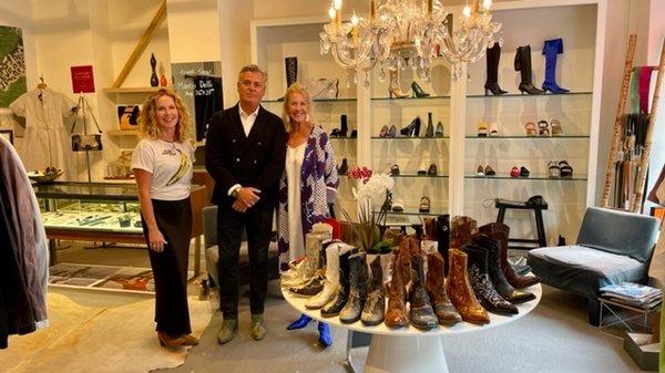 Marco Delli Trunk Show with boots from Italy