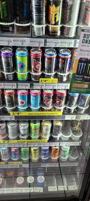 More energy drinks